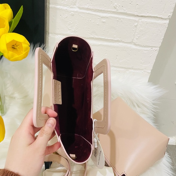 STAUD- CUSTOM MINI SHIRLEY LEATHER BAG (Blush) - Picture 7 of 11